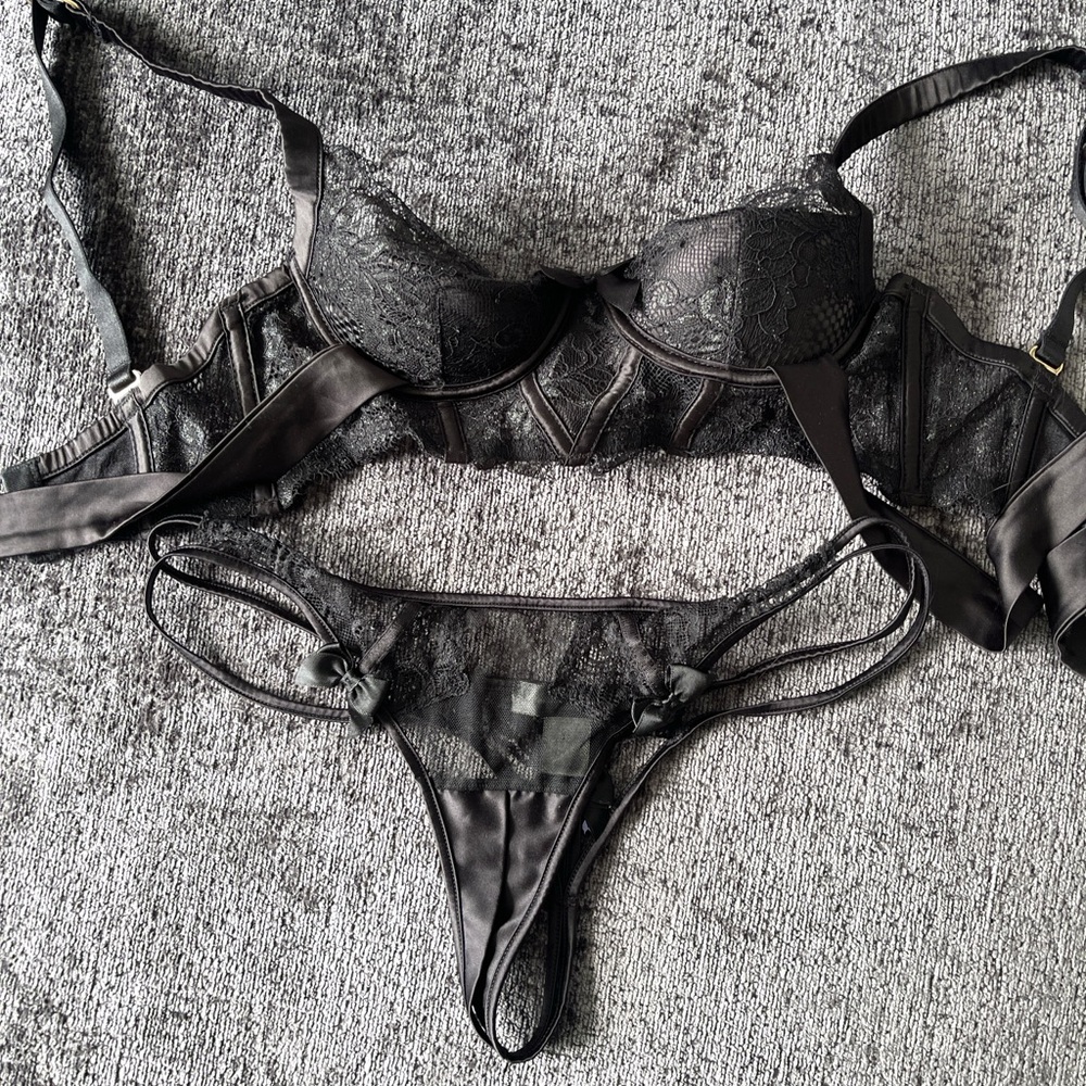 Honey Birdette Black Underwire Bra Intimates